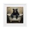Stupell Industries Black Bear Bath Time Framed Print Under Glass, design by Tina LeCour
